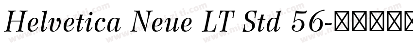 Helvetica Neue LT Std 56字体转换